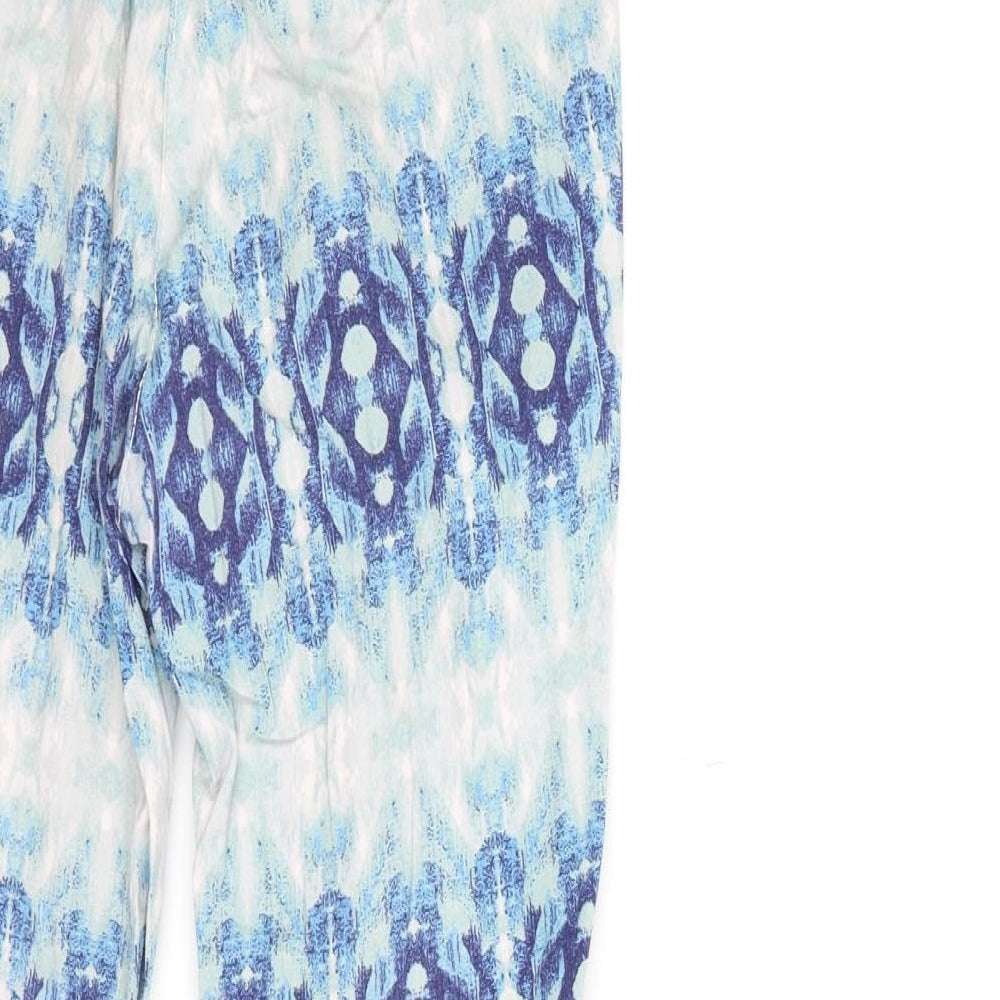 Womens UK Size 6 H&M Regular Fit  Blue Trousers