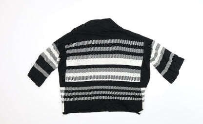 Nutmeg Womens Multicoloured Striped  Cardigan Jumper Size 14