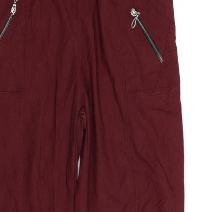 Womens UK Size 30 in Preworn Regular Fit  Red Trousers