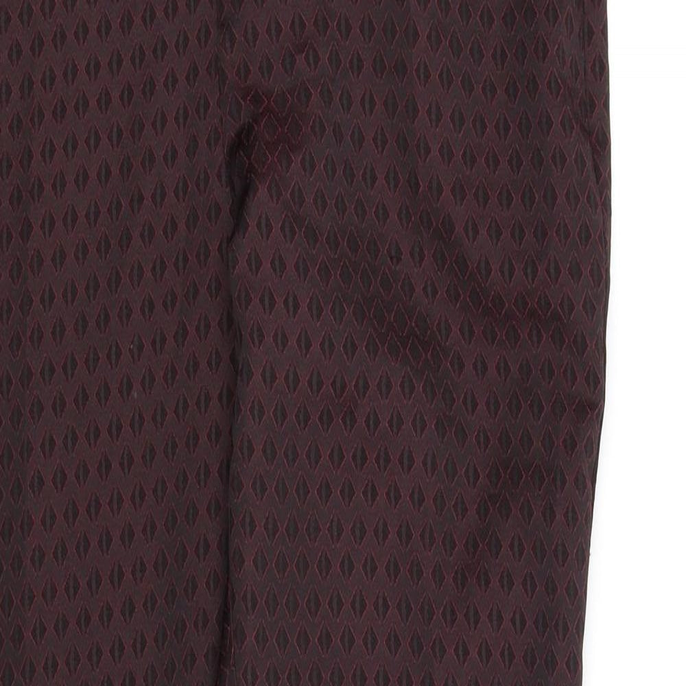 Miss Selfridge Womens Red Polka Dot  Trousers  Size 10 L26 in