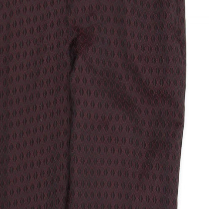 Miss Selfridge Womens Red Polka Dot  Trousers  Size 10 L26 in