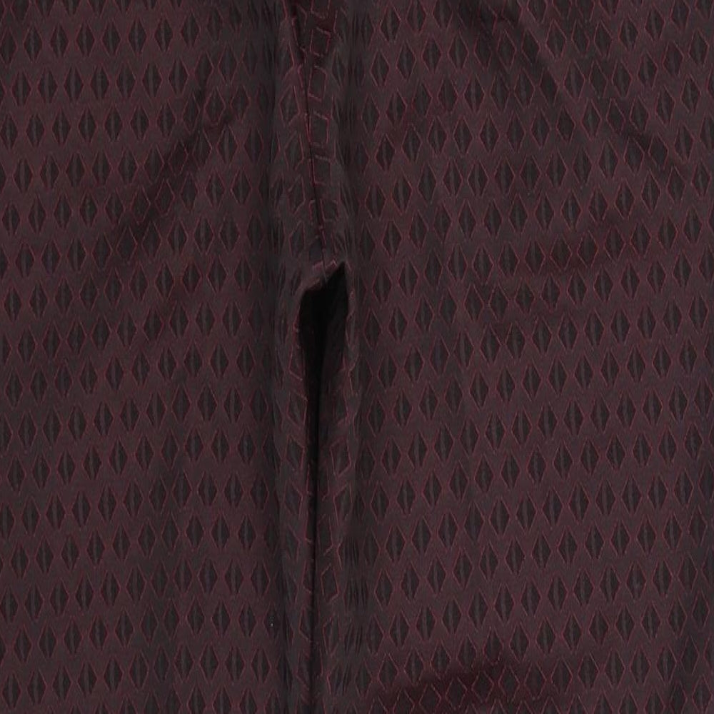 Miss Selfridge Womens Red Polka Dot  Trousers  Size 10 L26 in