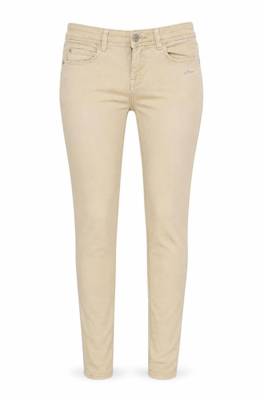 Front view of H&M women’s ivory denim jegging jeans, size UK 26, in, 32-inch leg