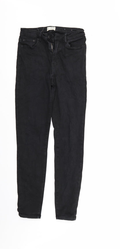 Smart Womens Black  Denim Skinny Jeans Size 10 L29 in