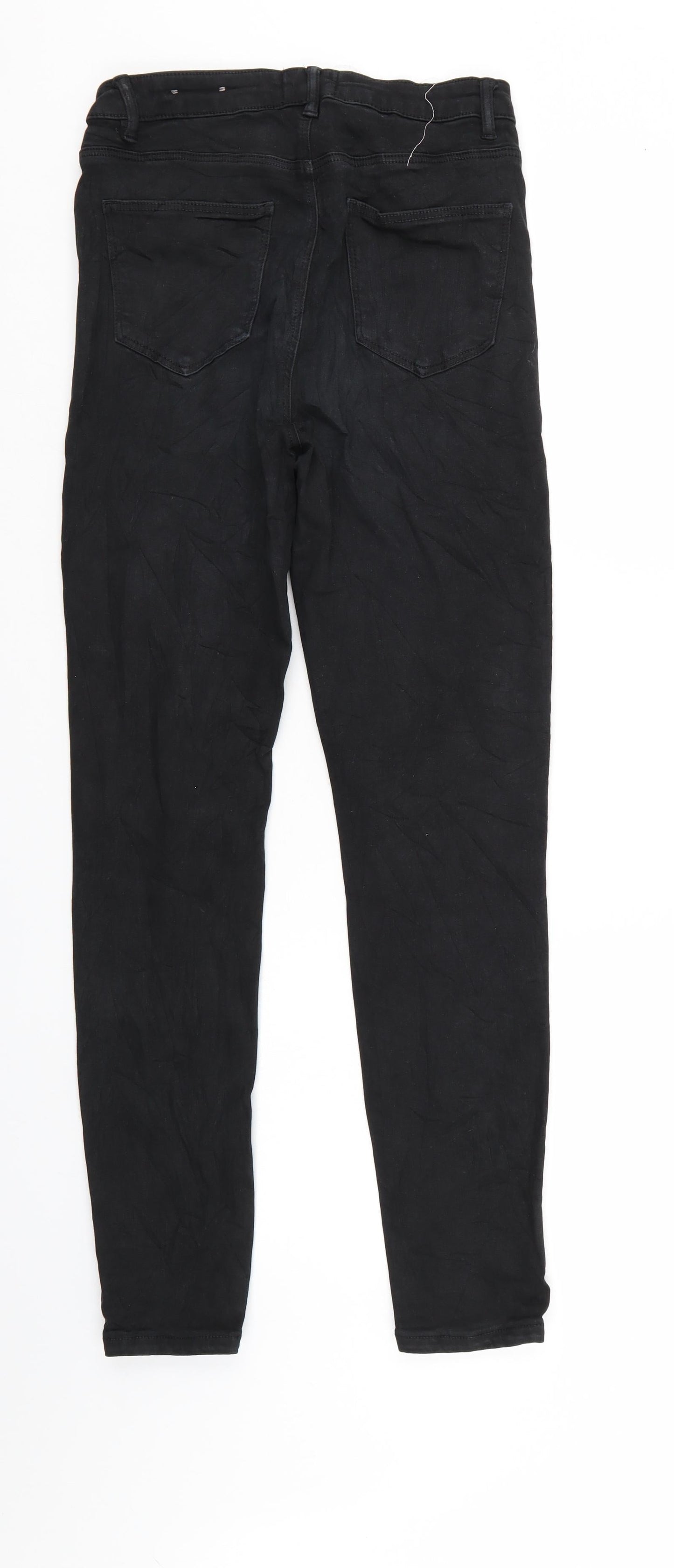 Smart Womens Black  Denim Skinny Jeans Size 10 L29 in