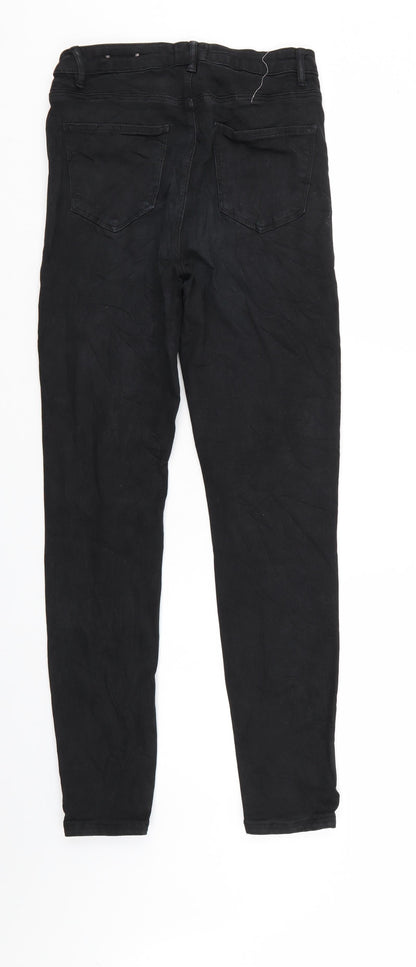 Smart Womens Black  Denim Skinny Jeans Size 10 L29 in