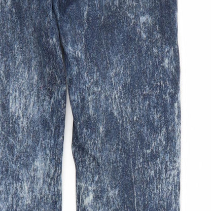 Womens UK Size XS Terranova Regular Fit Straight Blue Jeans