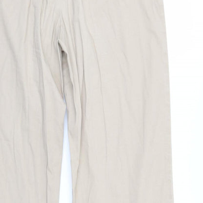 Klass Womens Beige   Trousers  Size 16 L28 in