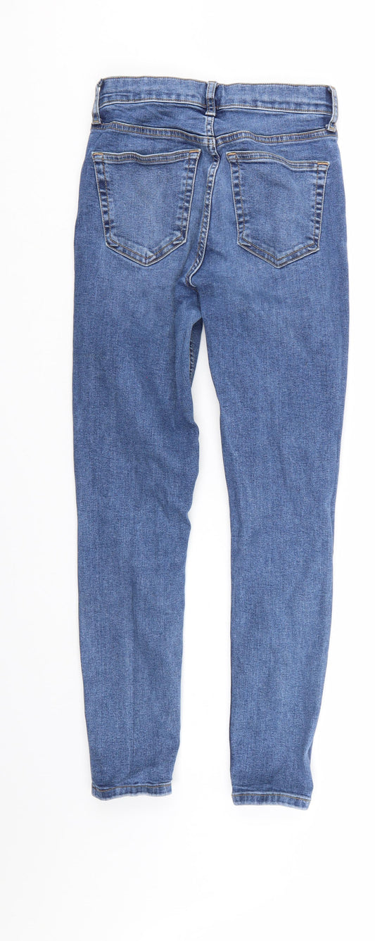 Mens UK Size 26 Preworn Regular Fit Straight Blue Jeans