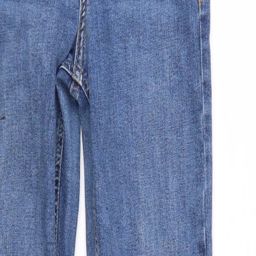 Mens UK Size 26 Preworn Regular Fit Straight Blue Jeans