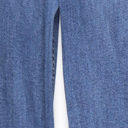 Mens UK Size 26 Preworn Regular Fit Straight Blue Jeans
