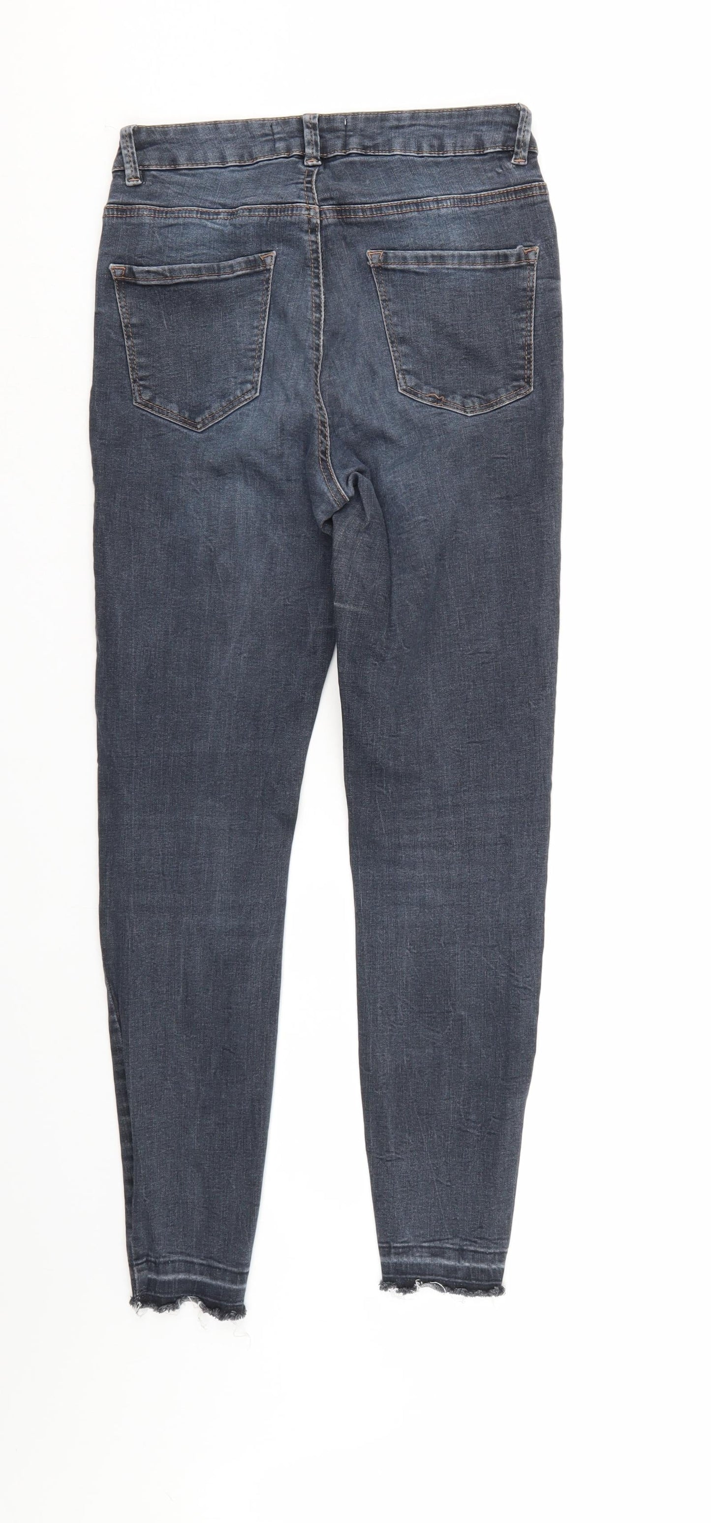 New Look Womens Blue  Denim Tapered Jeans Size 10 L27 in