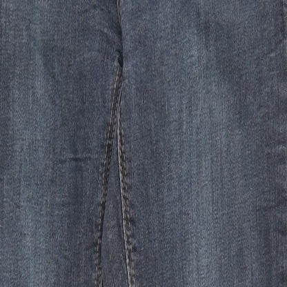 New Look Womens Blue  Denim Tapered Jeans Size 10 L27 in