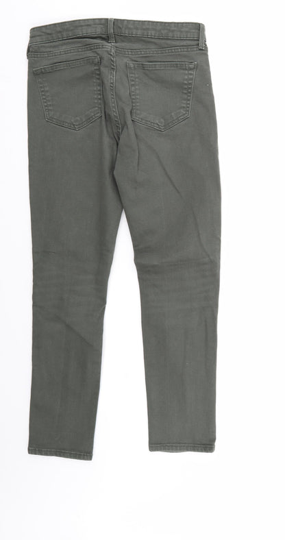 Gap Womens Green  Denim Straight Jeans Size 8 L27 in