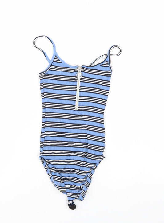 Primark Womens Multicoloured Striped  Bodysuit One-Piece Size 4