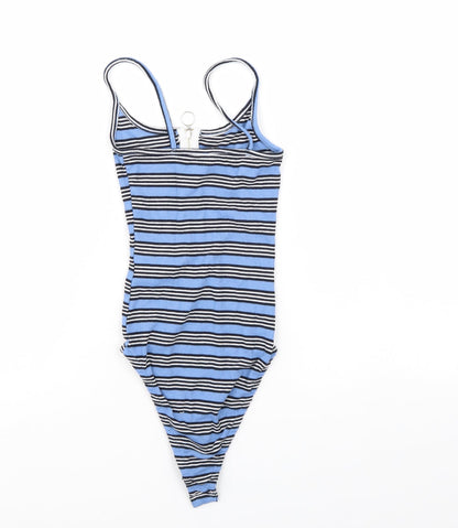 Primark Womens Multicoloured Striped  Bodysuit One-Piece Size 4
