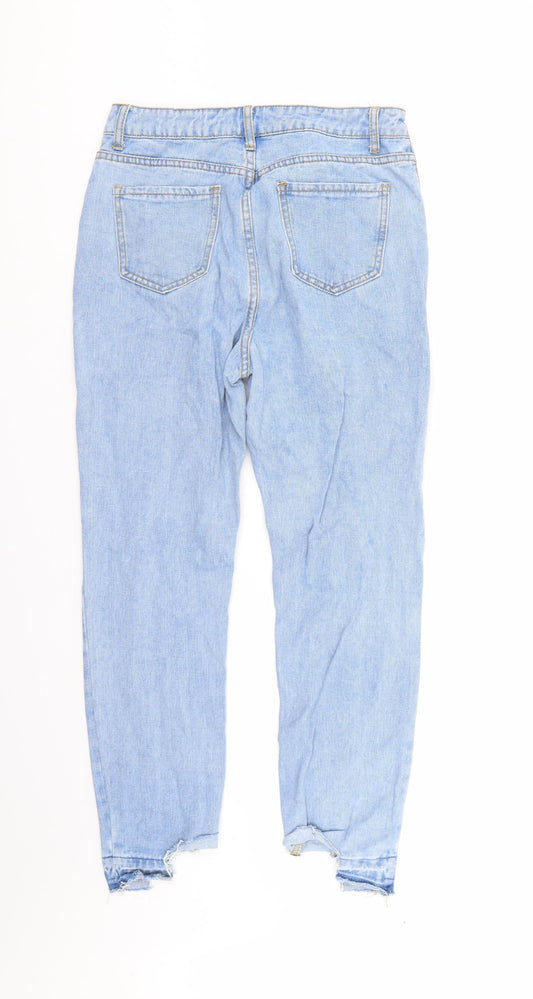 In the Style Womens Blue  Denim Straight Jeans Size 10 L27 in