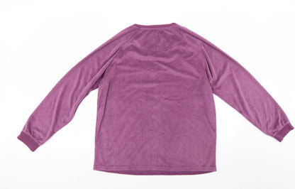 love to lounge Womens Purple   Pullover Sweatshirt Size 14