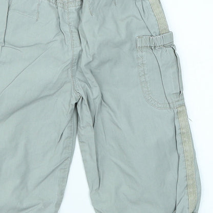 /mothercare Baby Grey   Cargo Trousers Size 9-12 Months