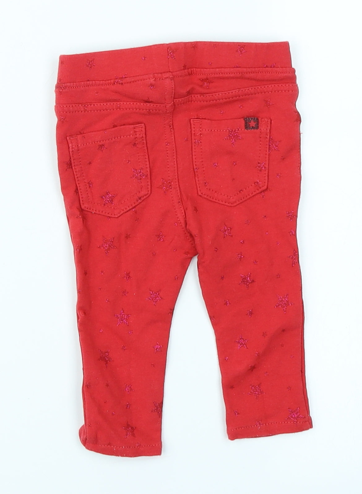 H&M Girls Red Spotted  Jogger Jeans Size 3-6 Months