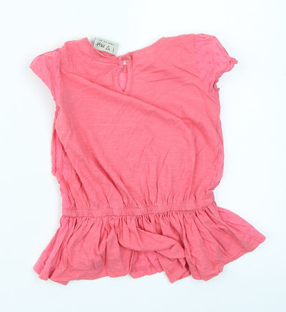 NEXT Girls Pink   Basic T-Shirt Size 2-3 Years