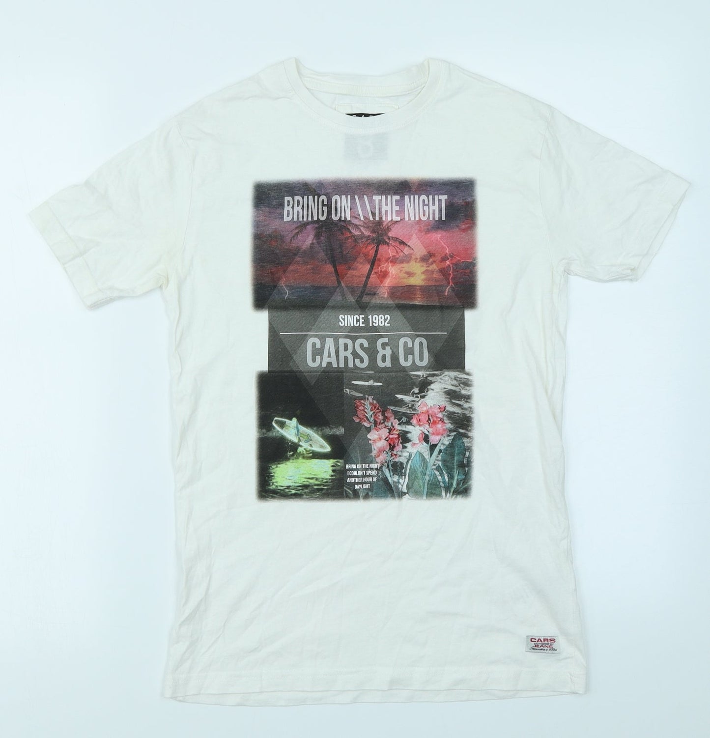 Cars Jeans Womens White   Basic T-Shirt Size 14