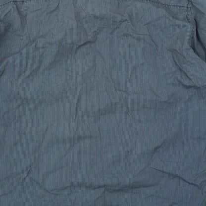 Mens UK Size L Denim Seventy3 Blue  Button-Up Long Sleeve Casual Shirt