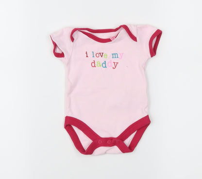 Mothercare Girls Pink   Ringer T-Shirt Size Newborn