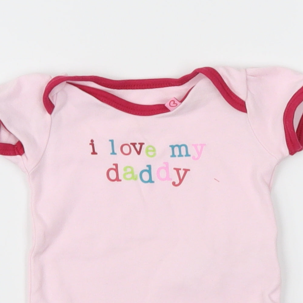 Mothercare Girls Pink   Ringer T-Shirt Size Newborn