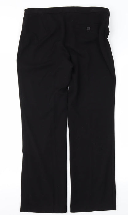 Womens UK Size 12 Marks and Spencer Regular Fit  Black Trousers