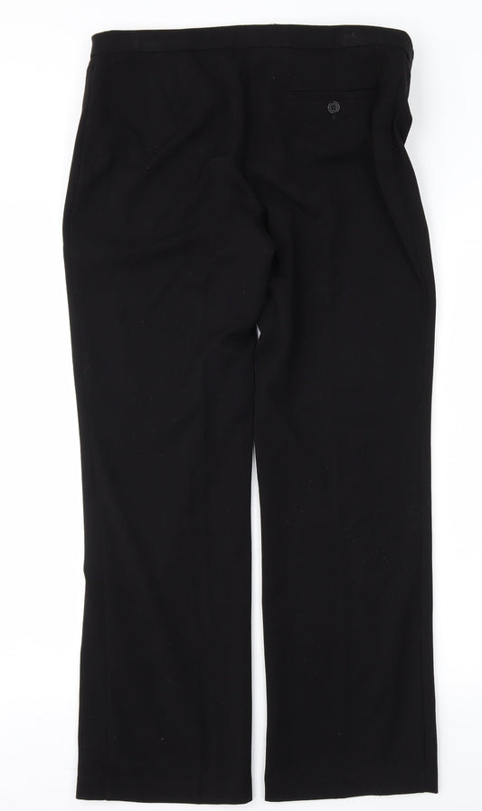 Womens UK Size 12 Marks and Spencer Regular Fit  Black Trousers