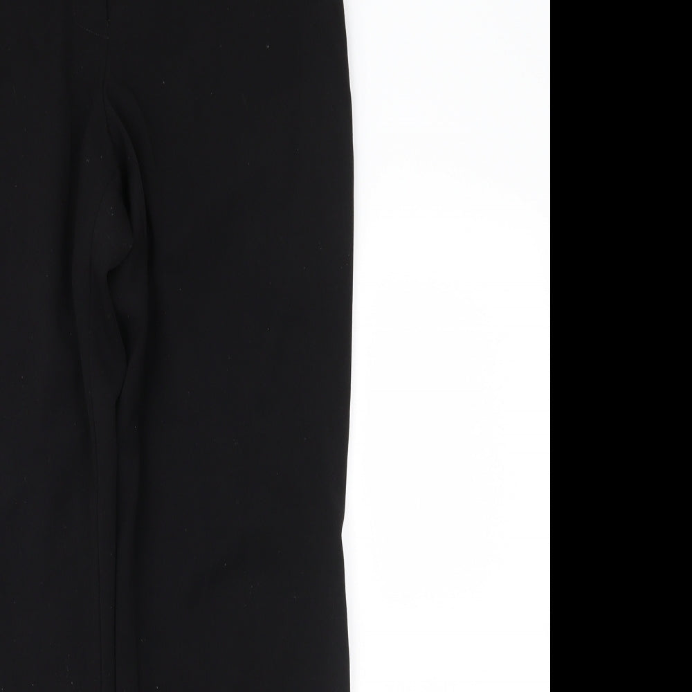 Womens UK Size 12 Marks and Spencer Regular Fit  Black Trousers