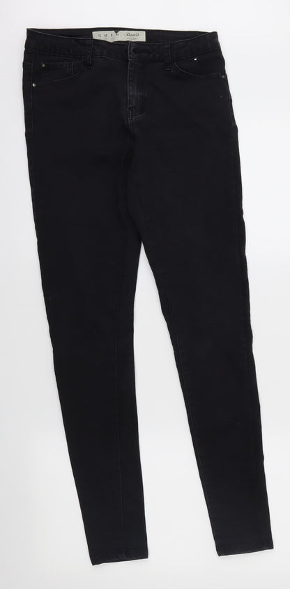 Denim & Co. Womens Black  Denim Skinny Jeans Size 12 L30 in