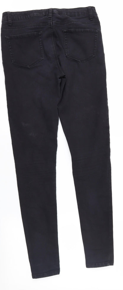 Denim & Co. Womens Black  Denim Skinny Jeans Size 12 L30 in