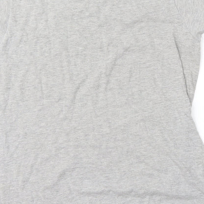 Womens UK Size L Gildan Grey Basic T-Shirt