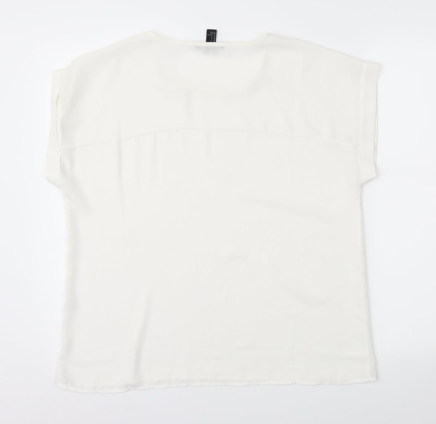 FOREVER 21 Womens White   Basic Blouse Size S