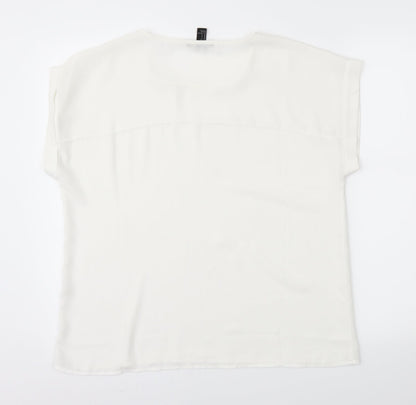 FOREVER 21 Womens White   Basic Blouse Size S