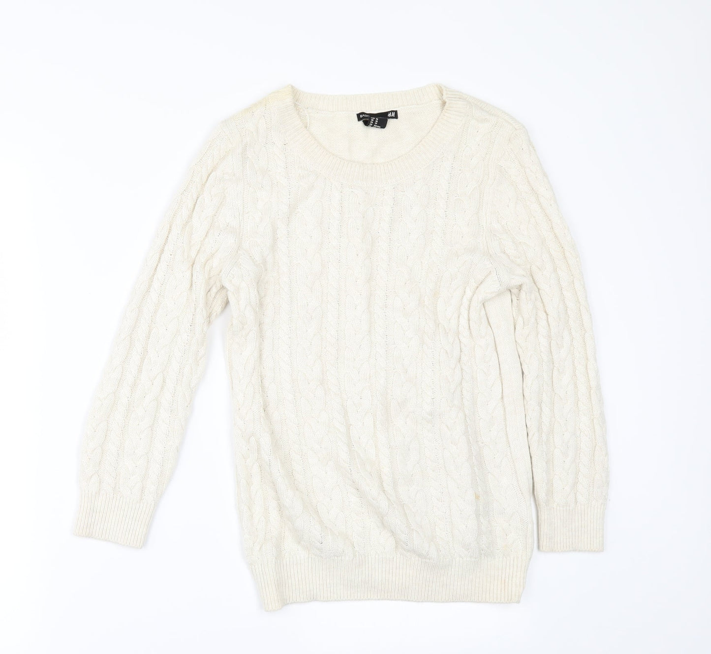 H&M Womens Ivory   Pullover Jumper Size XS