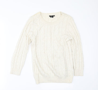H&M Womens Ivory   Pullover Jumper Size XS