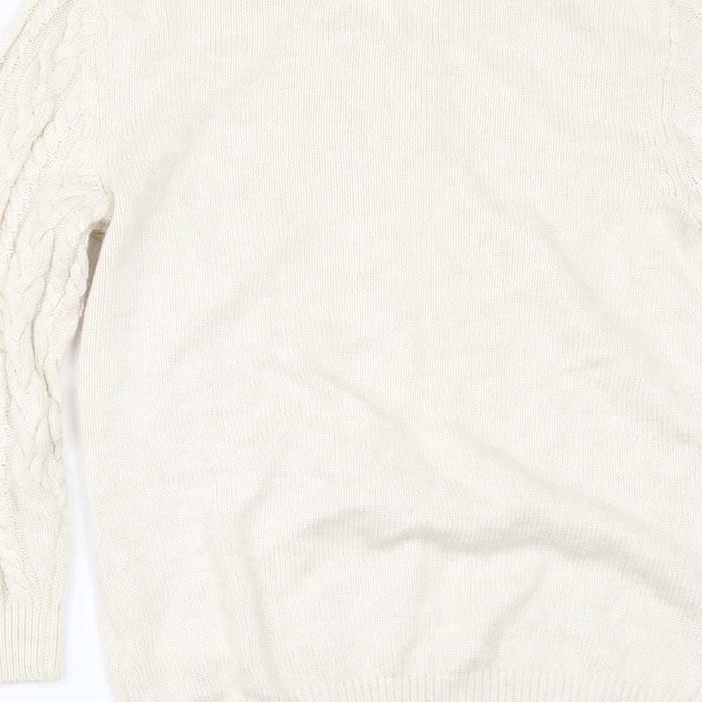 H&M Womens Ivory   Pullover Jumper Size XS