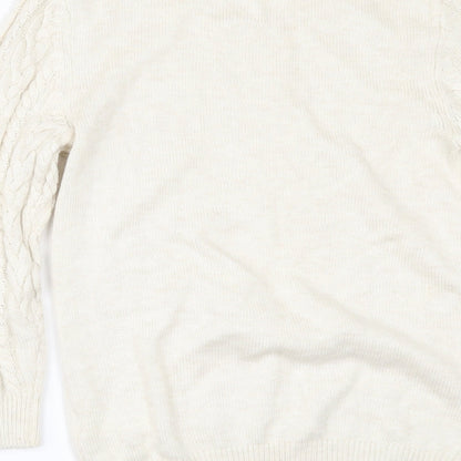 H&M Womens Ivory   Pullover Jumper Size XS