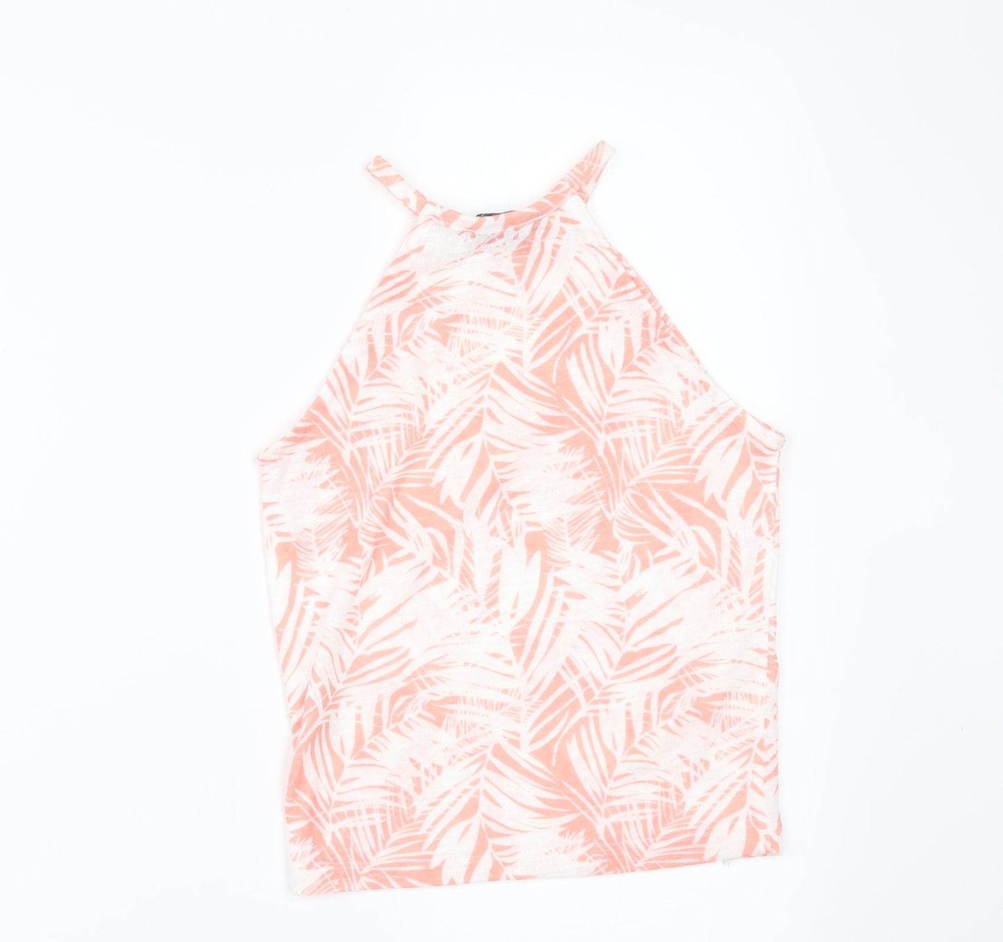 Primark Womens White Floral  Basic T-Shirt Size 4