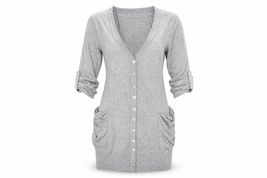 BAY Womens Grey   Cardigan Jumper Size 6