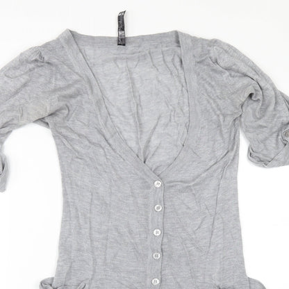 BAY Womens Grey   Cardigan Jumper Size 6