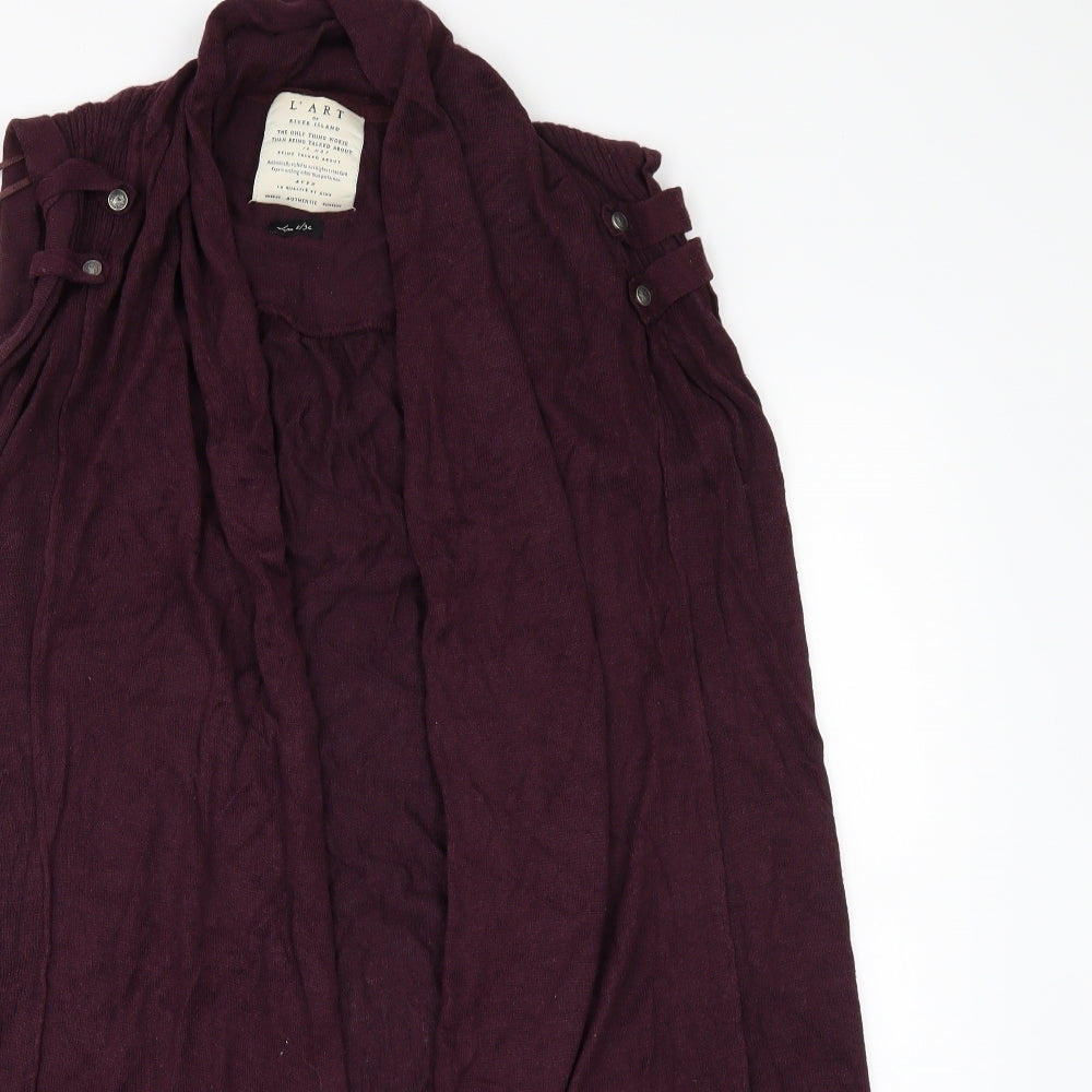 River Island Womens Red   Cardigan Jumper Size 8