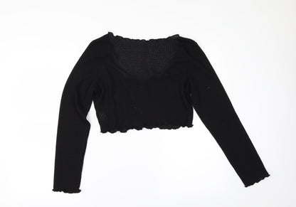 SheIn Womens Black   Cropped T-Shirt Size L