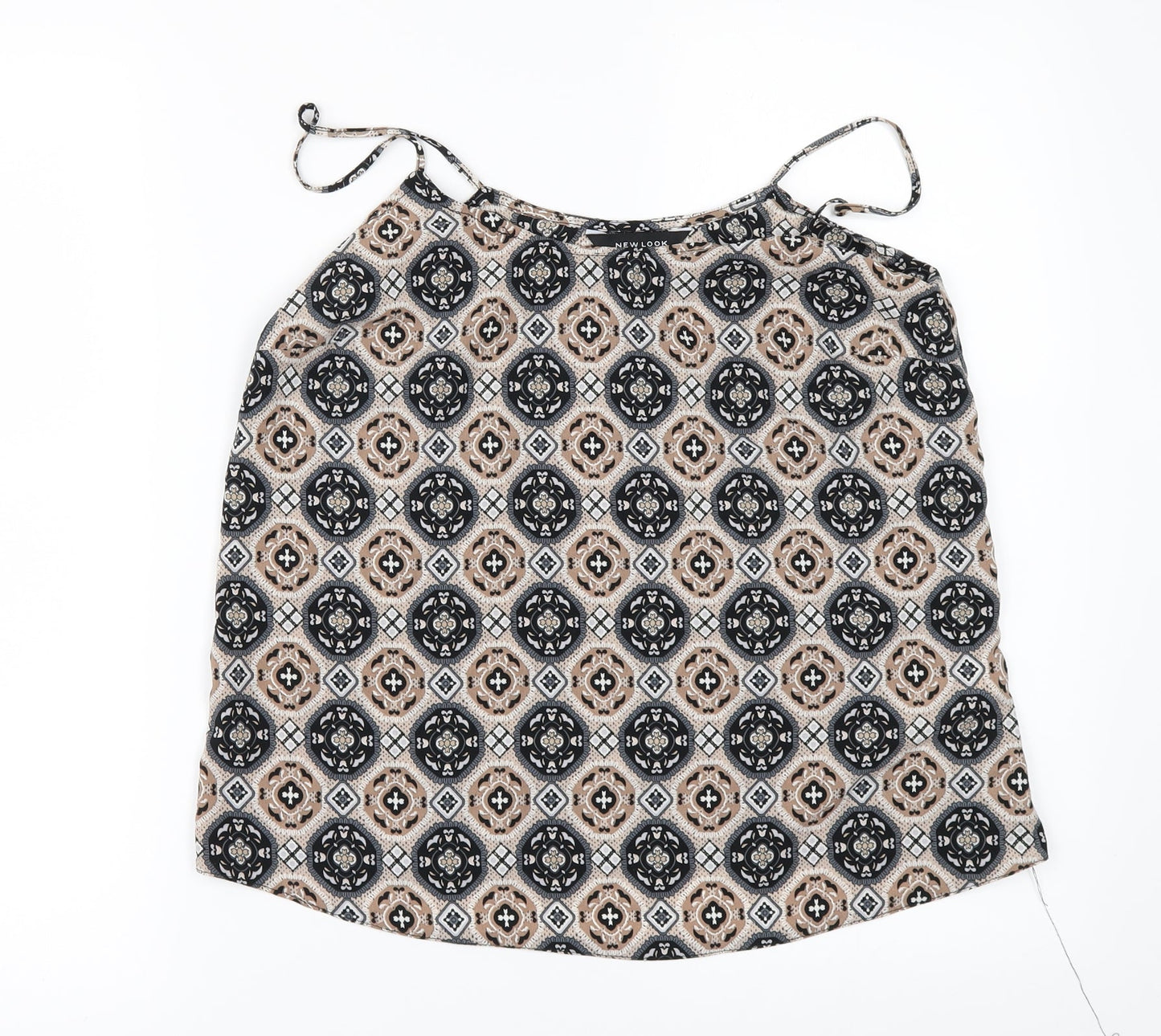 Womens UK Size 8 New Look Beige Camisole Blouse