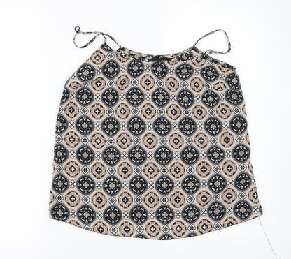 Womens UK Size 8 New Look Beige Camisole Blouse