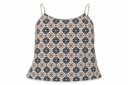 Womens UK Size 8 New Look Beige Camisole Blouse