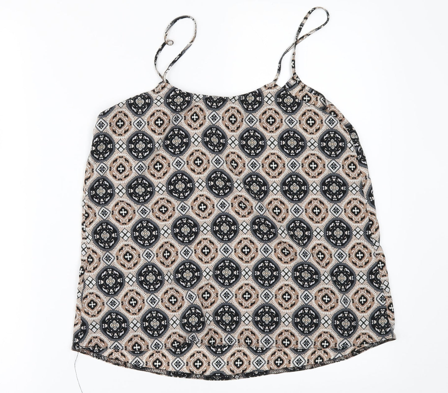 Womens UK Size 8 New Look Beige Camisole Blouse